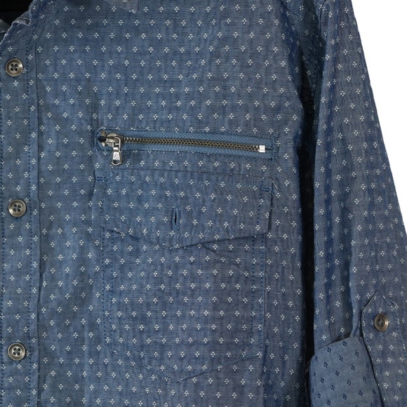 Rock & Republic Mens Button Casual Button Up Shirt Size L - Picture 4 of 6